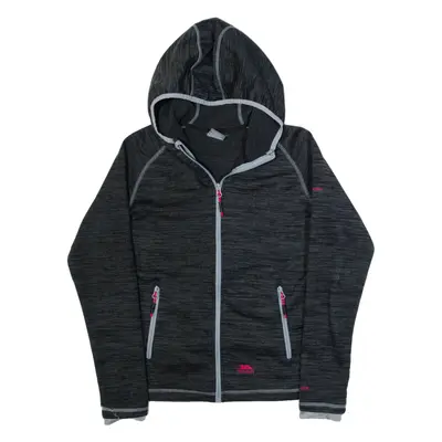 TRESPASS Womens Black Hoodie Full Zip XS