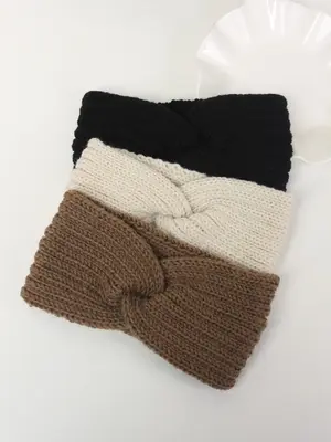 Women's Simple Style Plain Color Hair Band with Knot Design As Gift, Casual Trendy Elastic Hair Band for Women & Girls, Hair ...