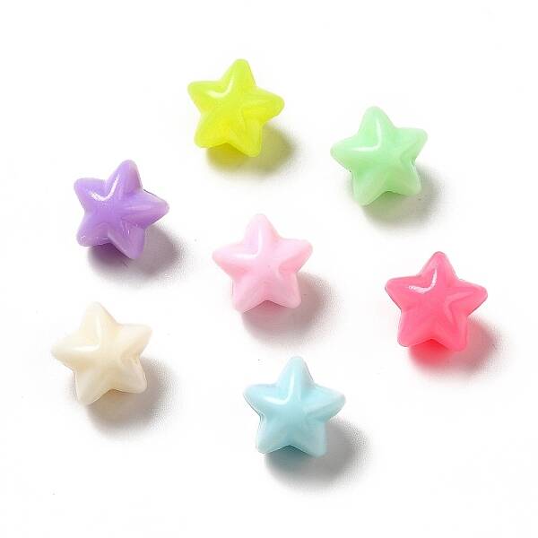 Macaron Color Opaque Acrylic Beads