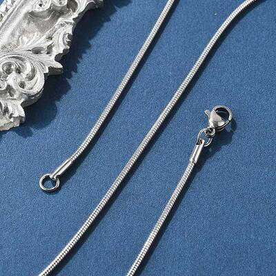 Tarnish Resistant 304 Stainless Steel Snake Chain Necklaces