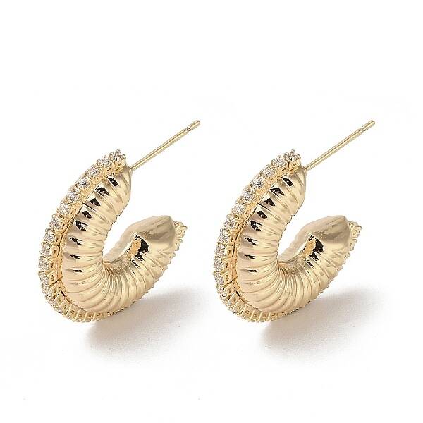 Brass Stud Earrings
