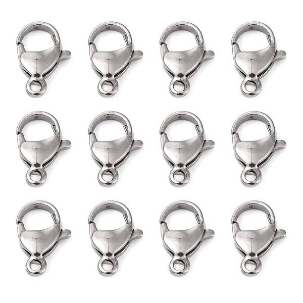 Tarnish Resistant Polished 304 Stainless Steel Lobster Claw Clasps