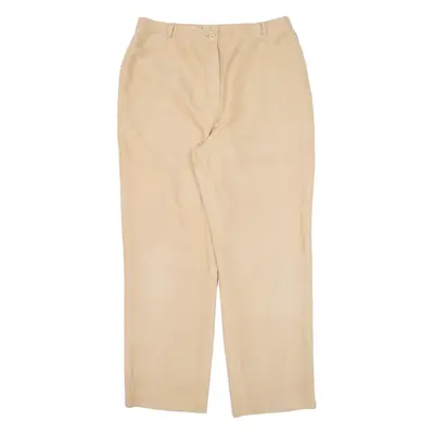 KIRSTEN Womens Trousers Beige Relaxed Straight W32 L28