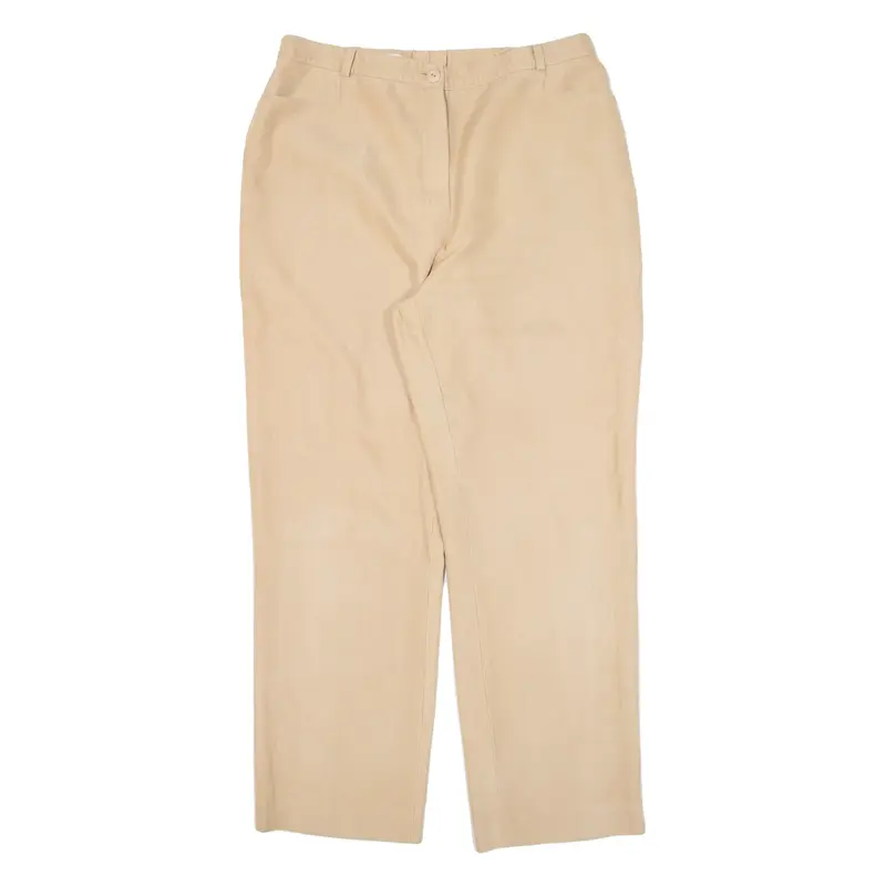 KIRSTEN Womens Trousers Beige Relaxed Straight W32 L28