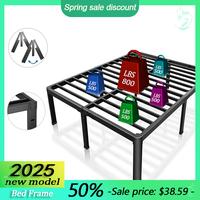 Edenza1 Twin Bed Frames, 14 16 18 Inch Heavy Duty Metal Platform Bed Frame Twin Size Support Up to 3500 lbs, No Box Spring Ne...