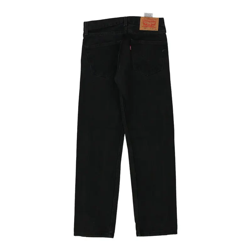 505 Levis Jeans - 29W UK 10 Black Cotton