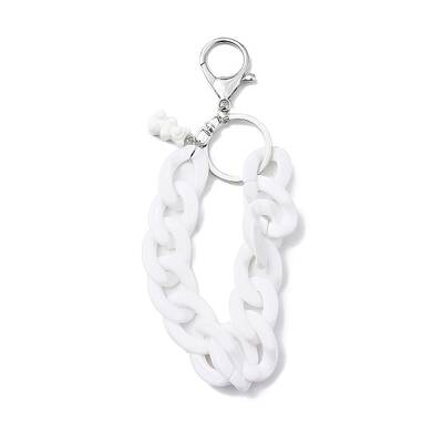 Acrylic Curb Chain Keychain