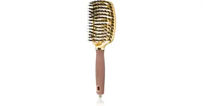Olivia Garden NanoThermic Ceramic + Ion Flex Collection hairbrush with nylon and boar bristles