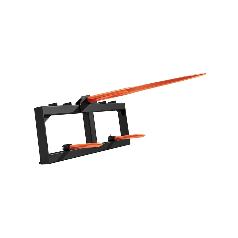 Garvee Heavy Duty 49 Hay Spear Attachment for Skid Steer/Tractor - 3000lbs Capacity, Quick Attach Spike Fork, 1x 49 Spear &...