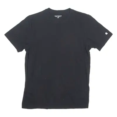 CARHARTT WIP Mens T-Shirt Black Crew Neck XS