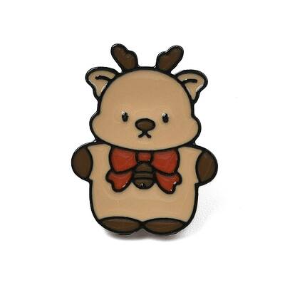 Christmas Theme Zinc Alloy Enamel Pin Brooch for Backpack Clothes