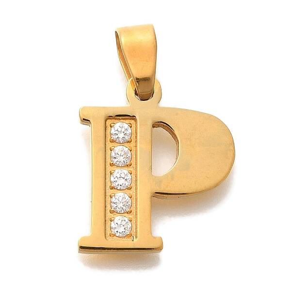 Ion Plating(IP) 304 Stainless Steel Rhinestone Pendants
