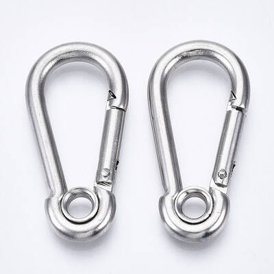 Tarnish Resistant 304 Stainless Steel Rock Climbing Carabiners