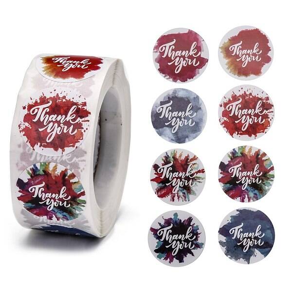 1 Inch Thank You Stickers