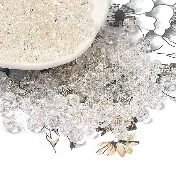 Transparent Colours Glass Round Beads
