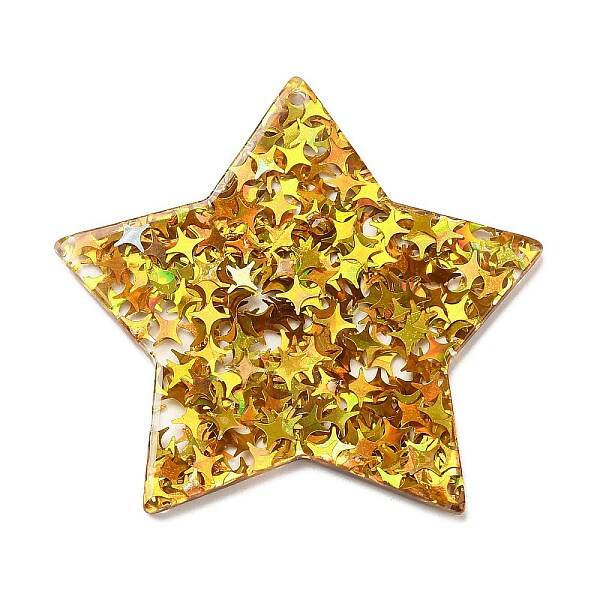 Acrylic with Paillettes Pendants
