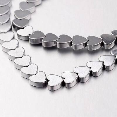 Electroplate Non-magnetic Synthetic Hematite Bead Strands