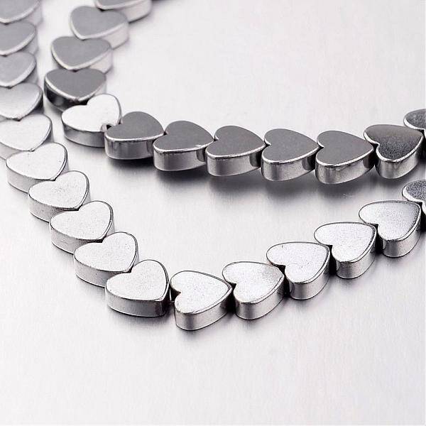 Electroplate Non-magnetic Synthetic Hematite Bead Strands