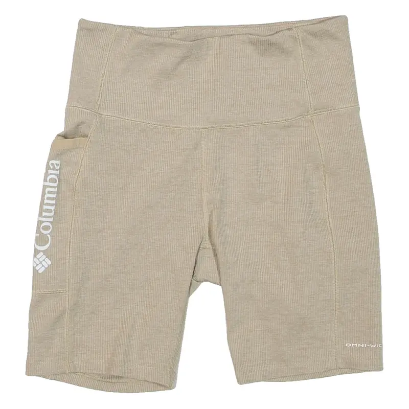 COLUMBIA Bicycle Womens Sports Shorts Beige Slim S W11