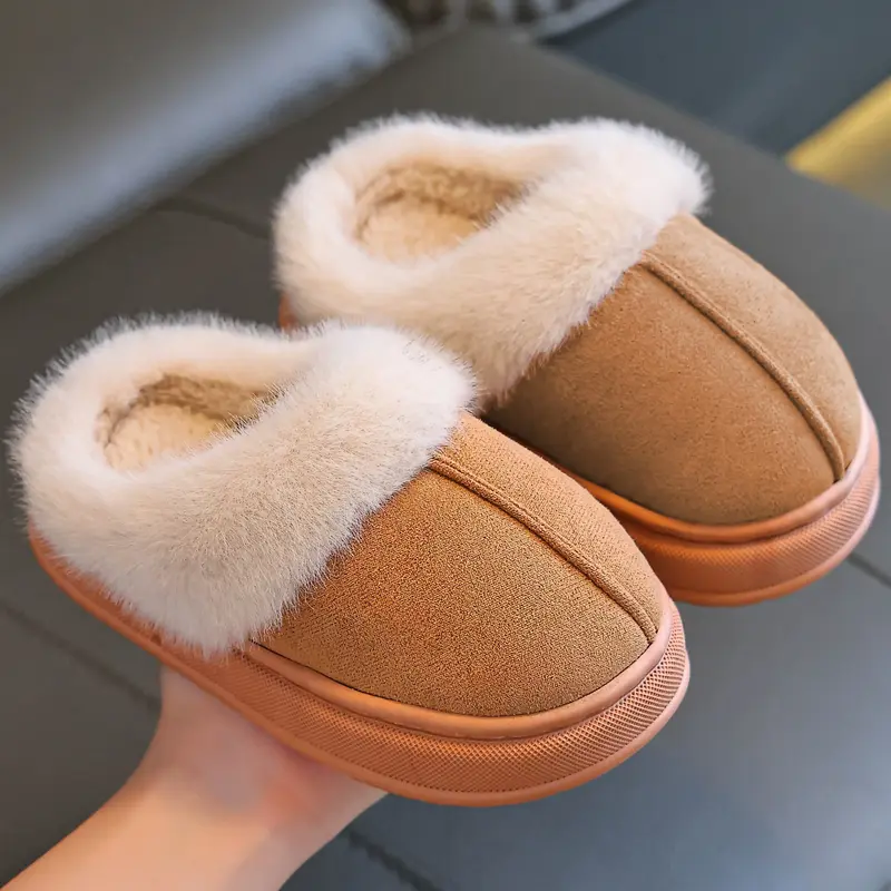 Children's slippers parent-child style autumn and winter 2025 new style small, medium and large boys, girls and children indo...
