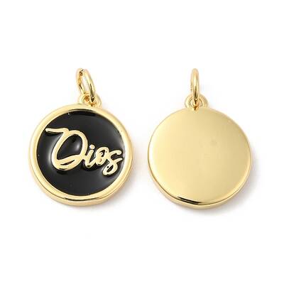 Real 16K Gold Plated Brass Enamel Pendants