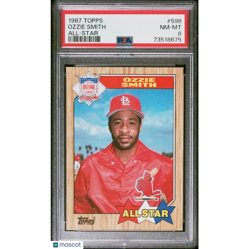 Ozzie Smith PSA 1987 Topps Baseball #598 8 73518675