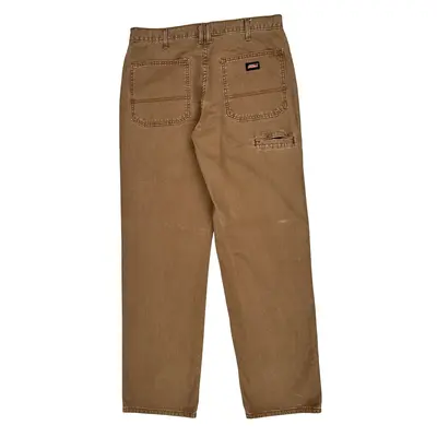 Dickies Trousers - 34W 34L Brown Cotton