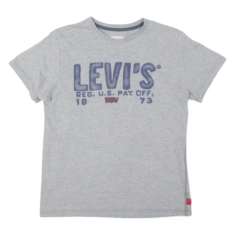 LEVI'S Womens T-Shirt Grey UK 14