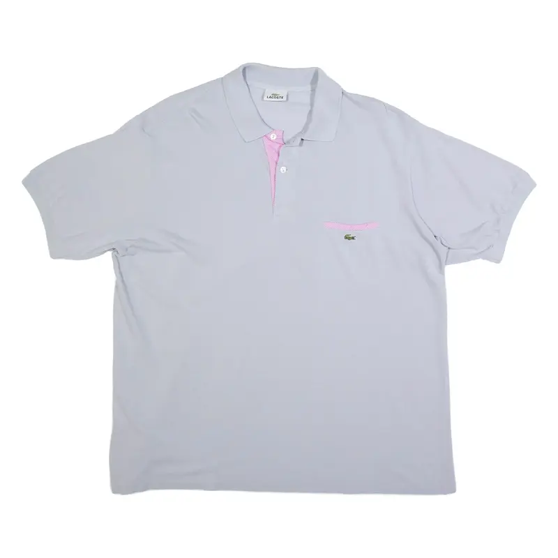 LACOSTE Mens Polo Shirt Grey 2XL