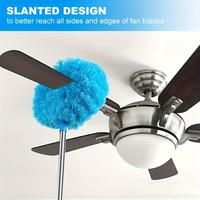 Extendable Microfiber Ceiling Fan Duster - Long Handle, Dust-Locking, Reusable & Machine Washable, Effortless Cleaning Brush ...
