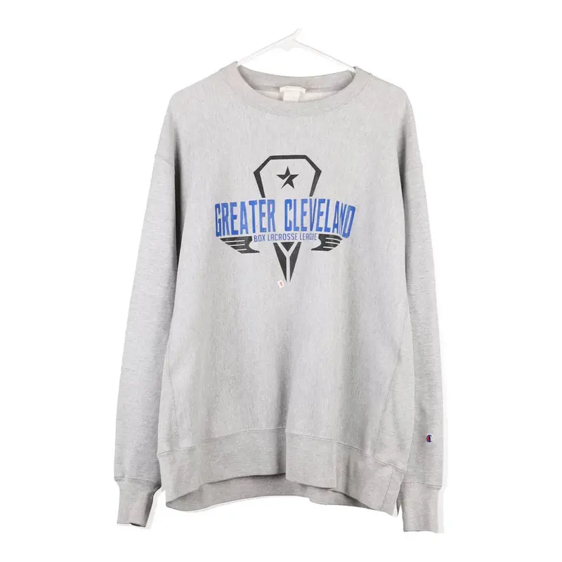 Reverse Weave Champion Sweatshirt - XL Grey Cotton Blend