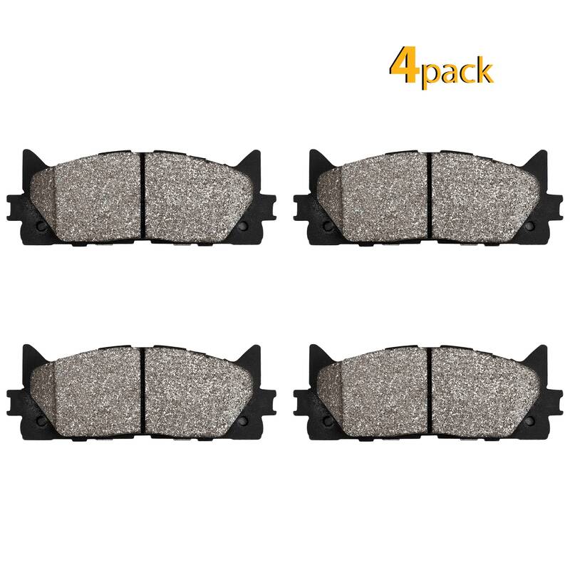 Garvee Rear Brake Pads, 4Pcs Premium Ceramic Replacement Brake Pad Set for 2009-2013 Matrix, 2006-2018 RAV4, 2009-2010 Vibe, ...