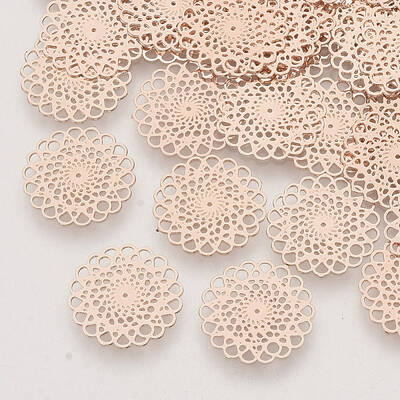Brass Filigree Joiners Links