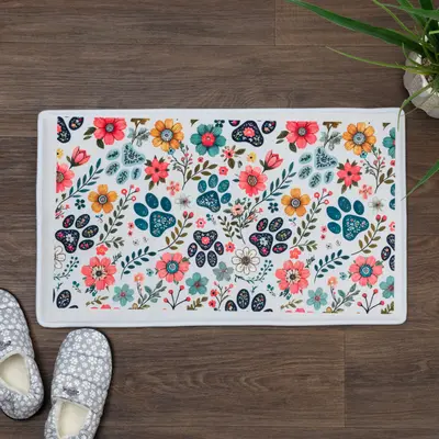 Perfectly Paw Patterned Memory Foam Mat - Tapestry of Paws
