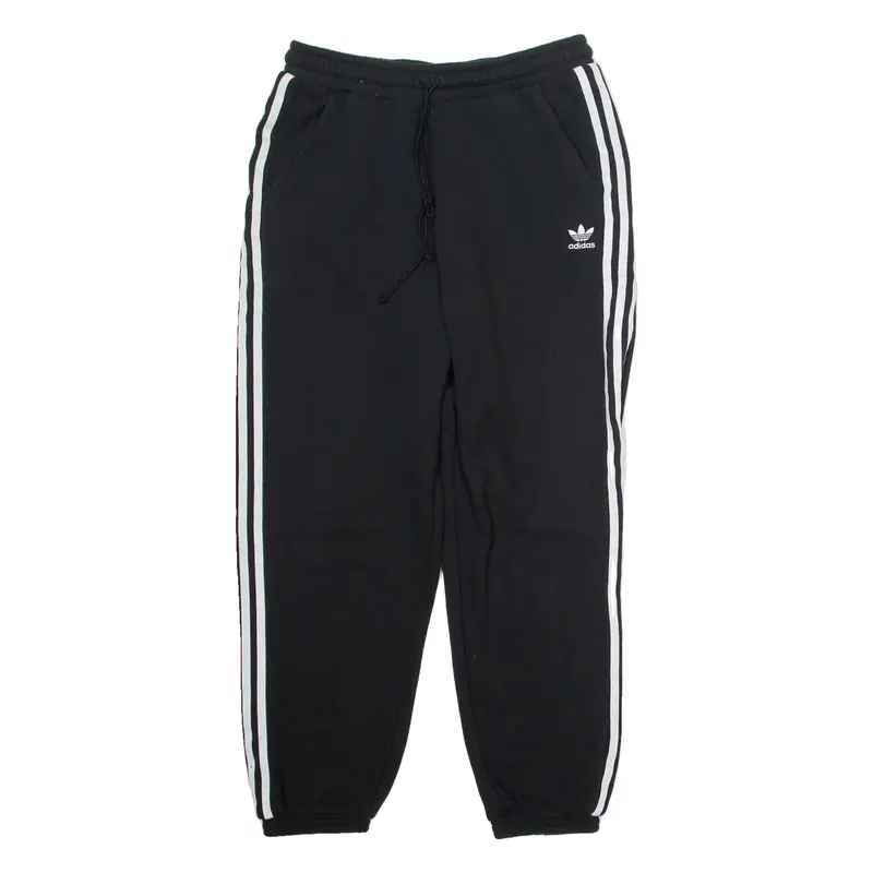ADIDAS ORIGINALS Womens Joggers Black Tapered UK 16 W32 L60