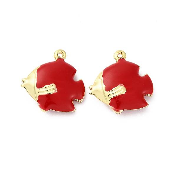 Brass Enamel Pendants