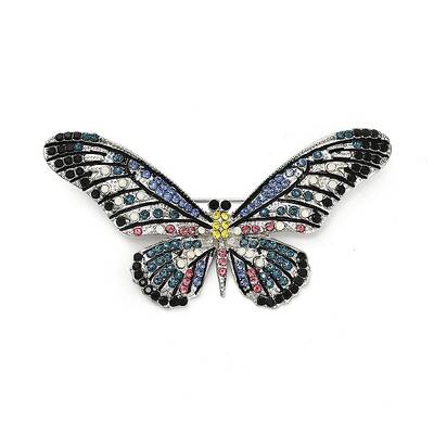 Butterfly Rhinestone Brooch Pin