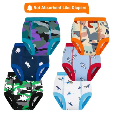 Kids Training Pants - Comfy Elastic Waist, Fun Prints, Pure Cotton, for Boys and Girls