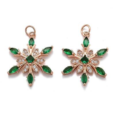 Brass Cubic Zirconia Pendants