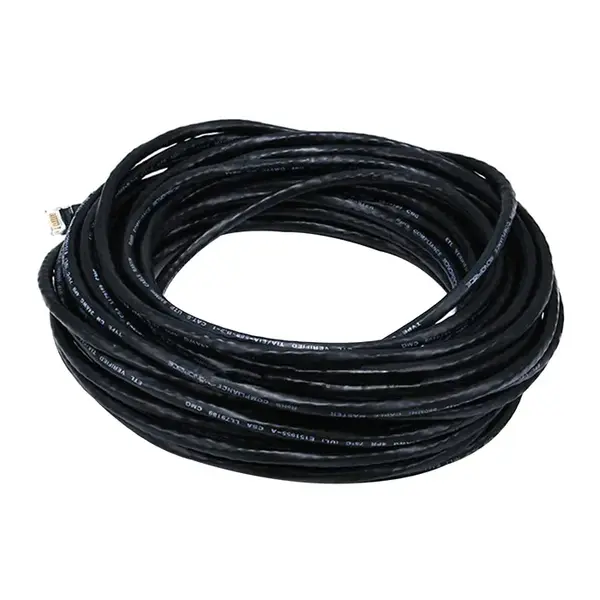 2323 Monoprice Cat6 Ethernet Patch Cable Snagless RJ45 Stranded 550MHz UTP Pure Bare Copper Wire 24AWG 50ft Black