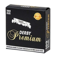 Single Edge Razor Blades Pack of 100 Premium Stainless Steel Derby Treet Shark Blades for Smooth Daily Grooming - Comfortable...