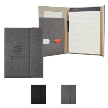 15 Custom Leeman Nuba Executive Portfolio - Faux Suede & Magnetic ...
