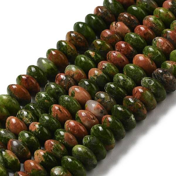 Natural Unakite Beads Strands