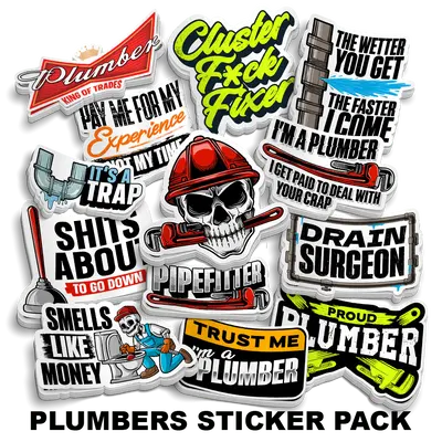 Plumbers Sticker Pack
