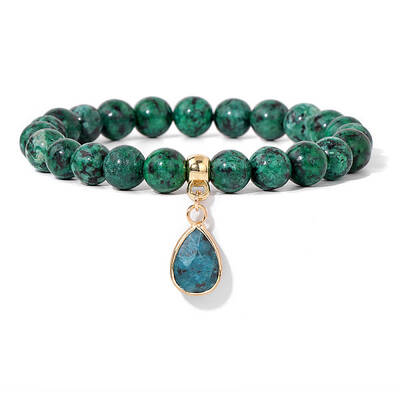 Natural Sesame Jasper Beaded Stretch Bracelets