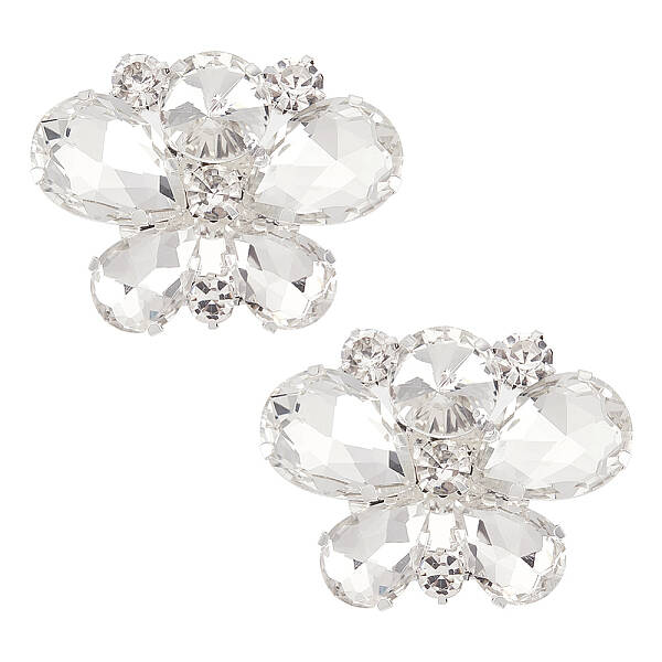 2Pcs Alloy Rhinestone Wedding Shoe Decorations