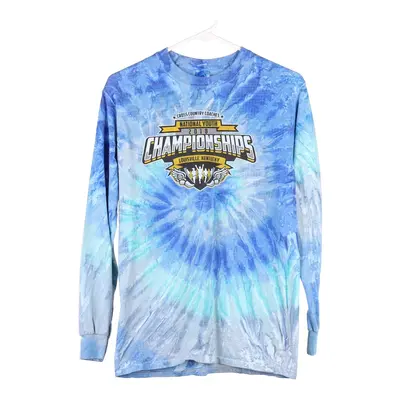 Cross Country Youth Louisville, Kentucky Colortone Tie-Dye Long Sleeve T-Shirt - Small Blue Cotton