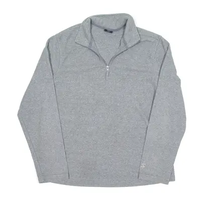 STARTER Fleece Grey 1/4 Zip Womens L