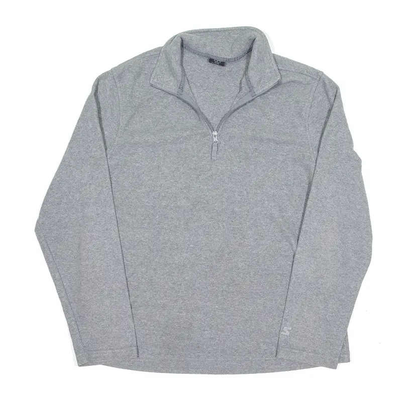 STARTER Fleece Grey 1/4 Zip Womens L