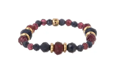 Alisia Bellissimo Anello In Granato E Zaffiro Al5238.01.000.D - Circuito: 53 Mm